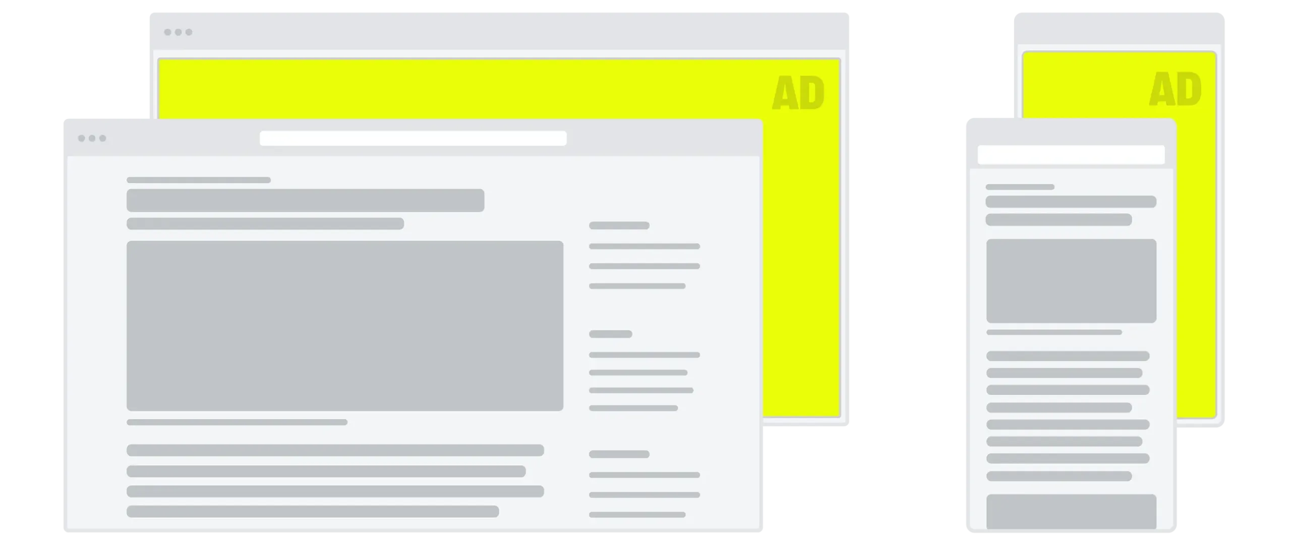 Pop Under Programmatic Display Ad