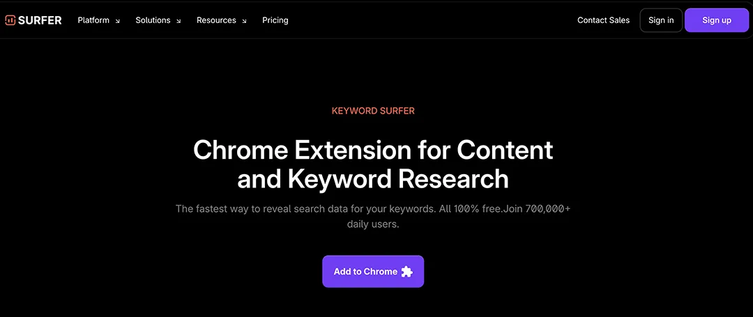 SEO Surfer Keyword Surfer